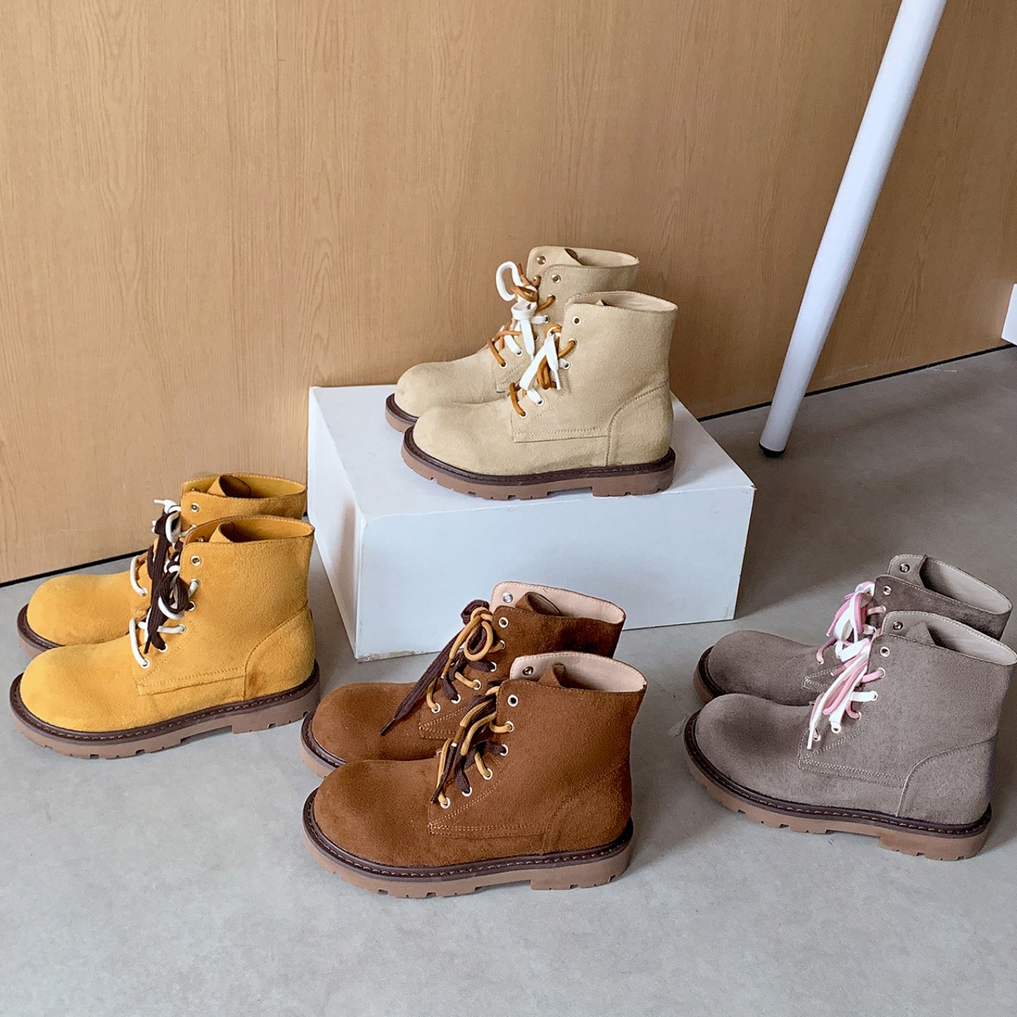 Women's Martin Boots 2025 Autumn Winter New Trend Fashion Short Boots for Petite Retro Thick Sole